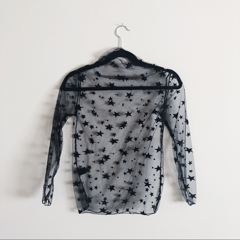 Style Addict Black Sheer Top